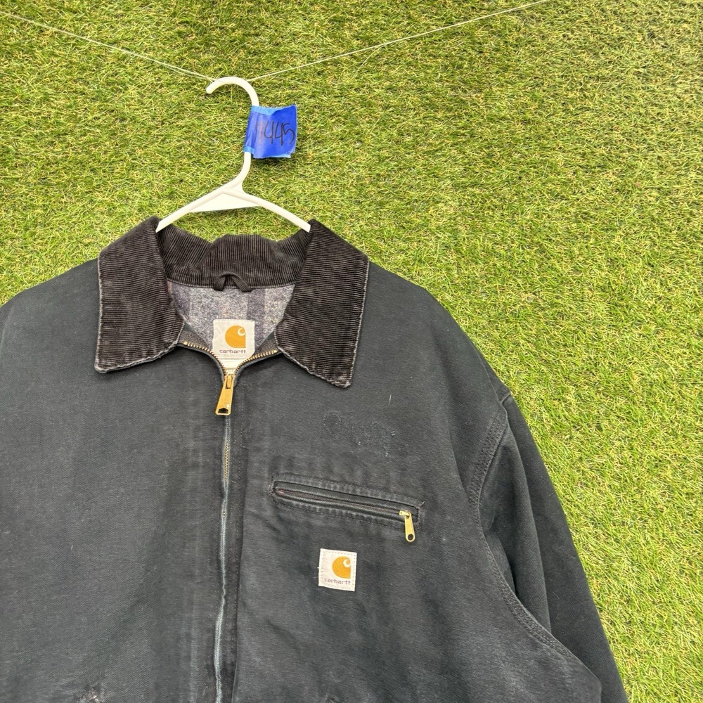 Vintage Carhartt Detroit Jacket Mens 50 J01 Blanket Lining Made In USA Workwear - Picture 4 of 14